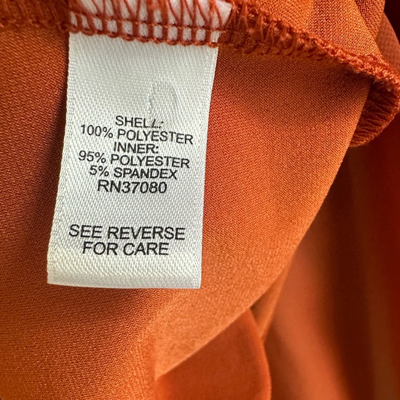 Women’s Cato Est. 1946 Blouse; Size Medium; Burnt Orange - Picture 4 of 5